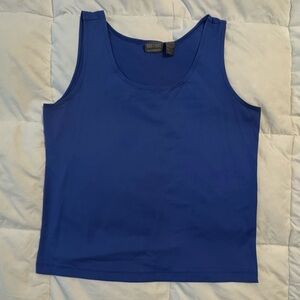 Chico's Fitted Blue Tank Top size 2